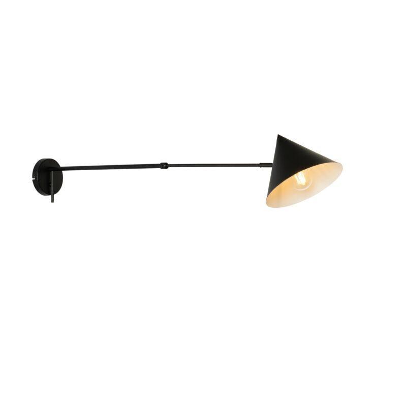Design wandlamp zwart verstelbaar - Triangolo