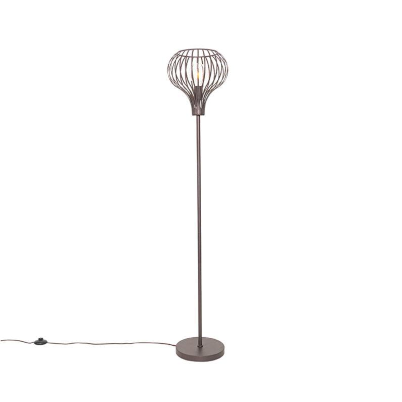 Moderní stojací lampa hnědá - Sapphira